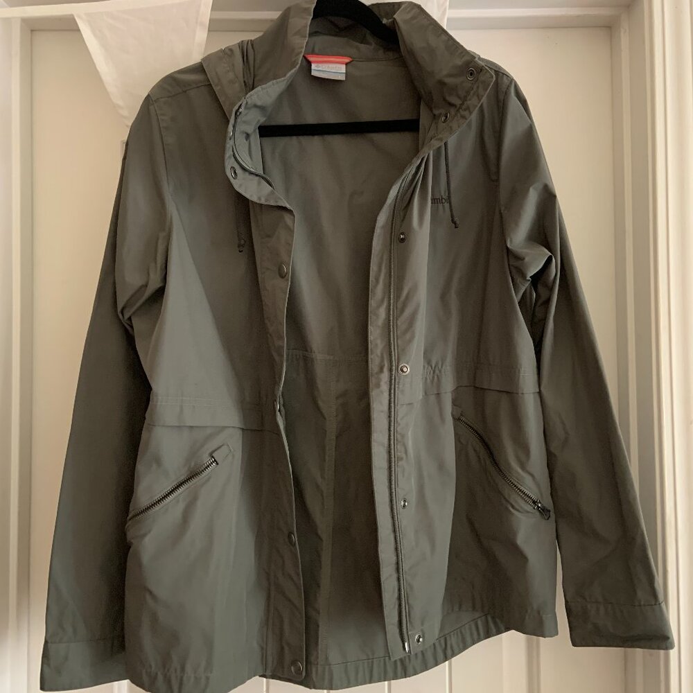 Columbia Green Hooded Softshell Jacket
